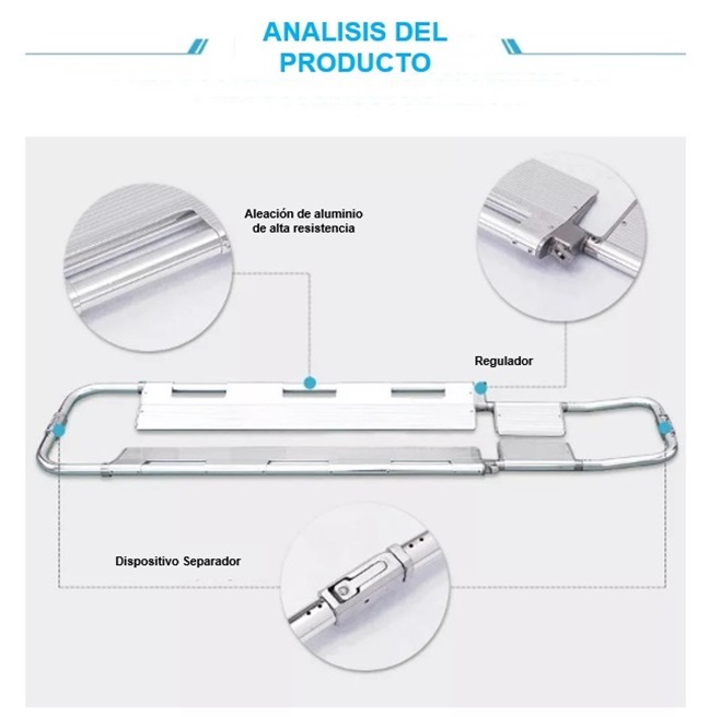 CAMILLA DE ALUMINIO TIPO CUCHARA ETIMSA