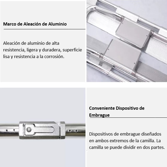 CAMILLA DE ALUMINIO TIPO CUCHARA ETIMSA