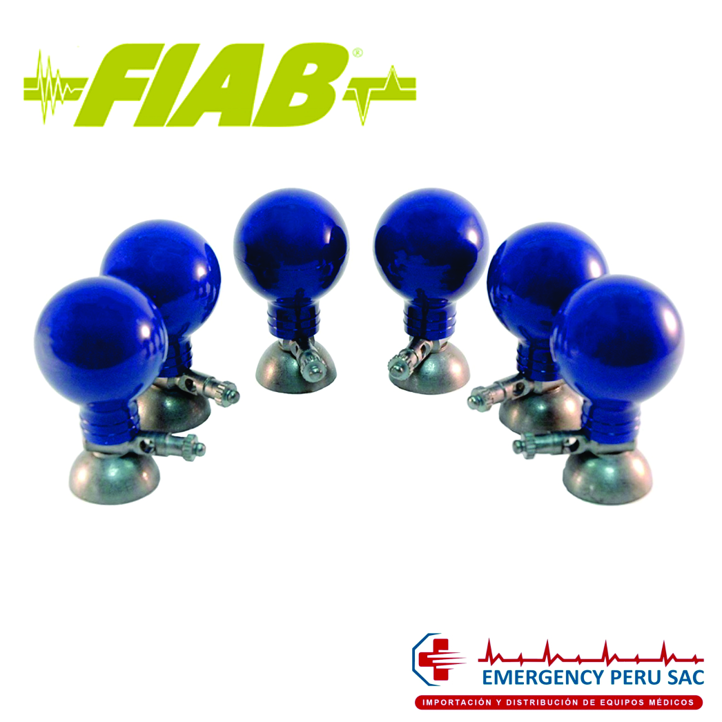 ELECTRODOS DE ECG TIPO CHUPON POR SEIS PIEZAS PEDIATRICO FIAB