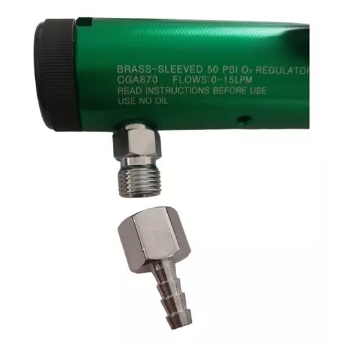 NIPLE DE METAL PARA OXIGENO MEDICINAL