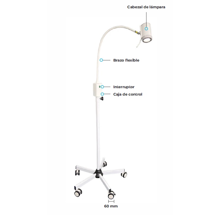 LAMPARA CUELLO DE GANSO PARA EXPLORACION MEDICA KS-Q7