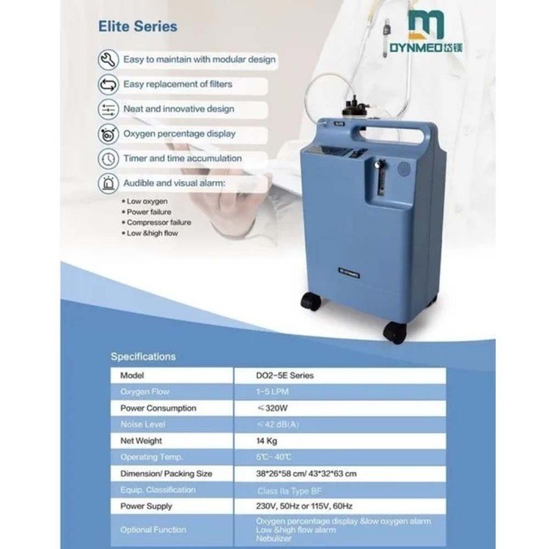 CONCENTRADOR DE OXIGENO DYNMED DE 5 LPM
