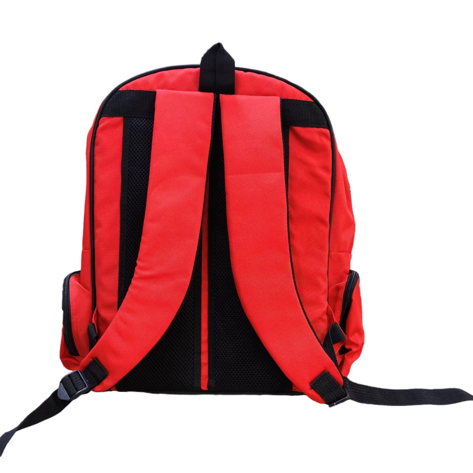 MOCHILA DE EMERGENCIA ROJA CON BASE IMPERMEABLE