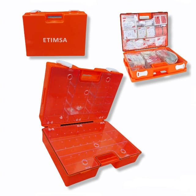 MALETIN BOTIQUIN PRIMEROS AUXILIOS ANARANJADO