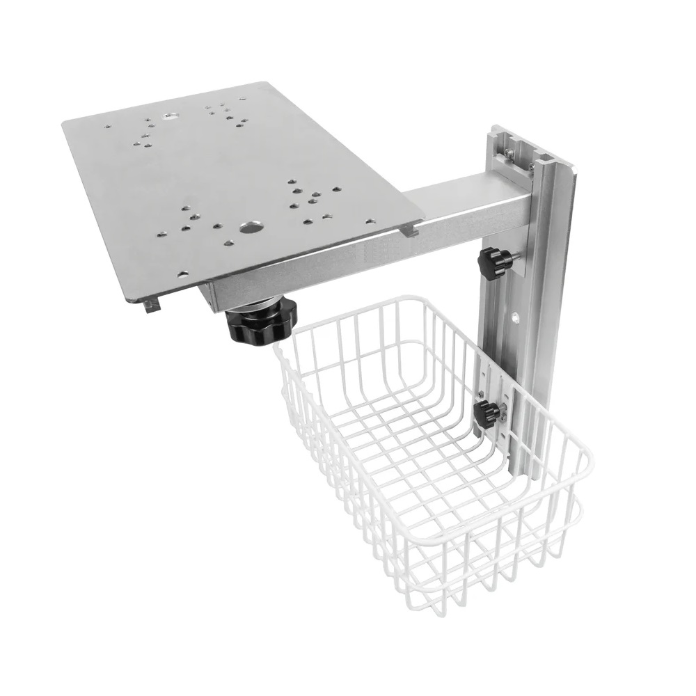 RACK DE PARED CON CANASTA PARA MONITOR EDAN
