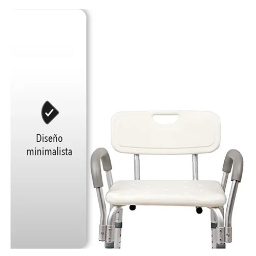 SILLA PARA DUCHA CON BRAZOS AJUSTABLES