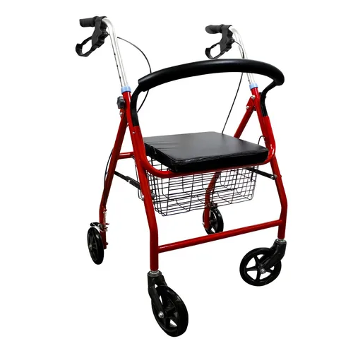 ANDADOR DE ALUMINIO PLEGABLE CON CANASTA