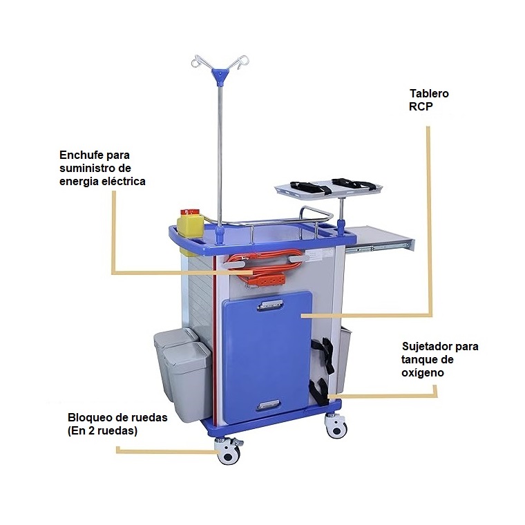 COCHE DE PARO DE 5 CAJONES RED LIFE