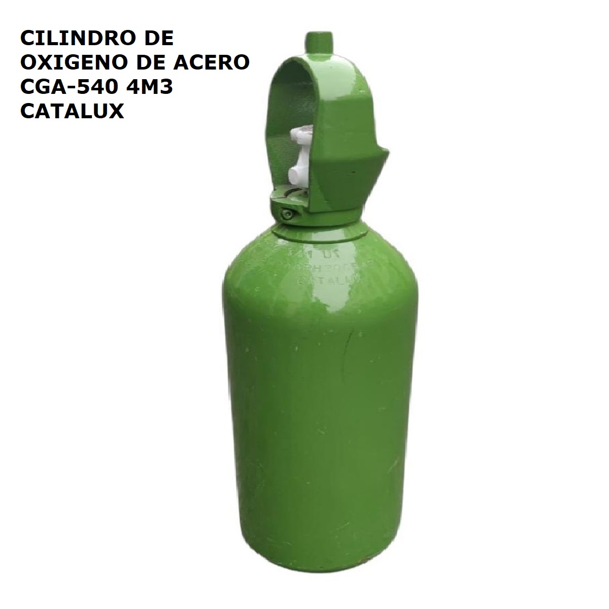 CILINDRO DE OXIGENO DE ACERO CGA-540 4M3 CATALUX